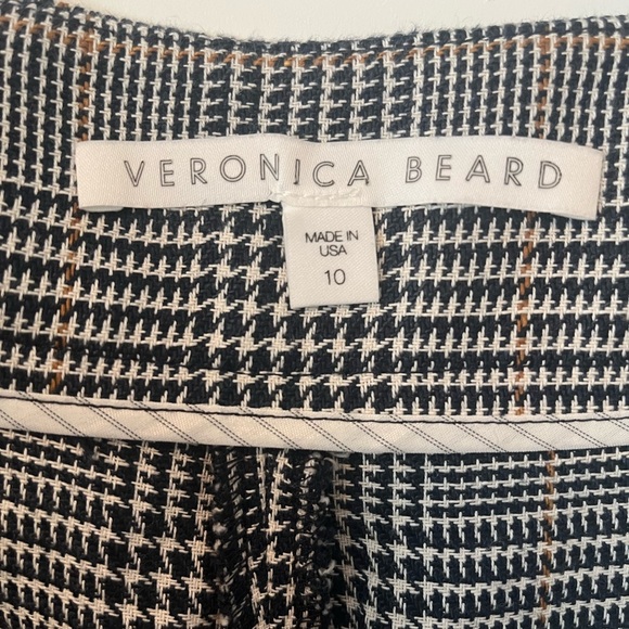 Veronica Beard Gemini Check Crop Pants - Picture 3 of 7